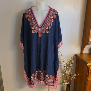 NAUDIC embroidered Kaftan